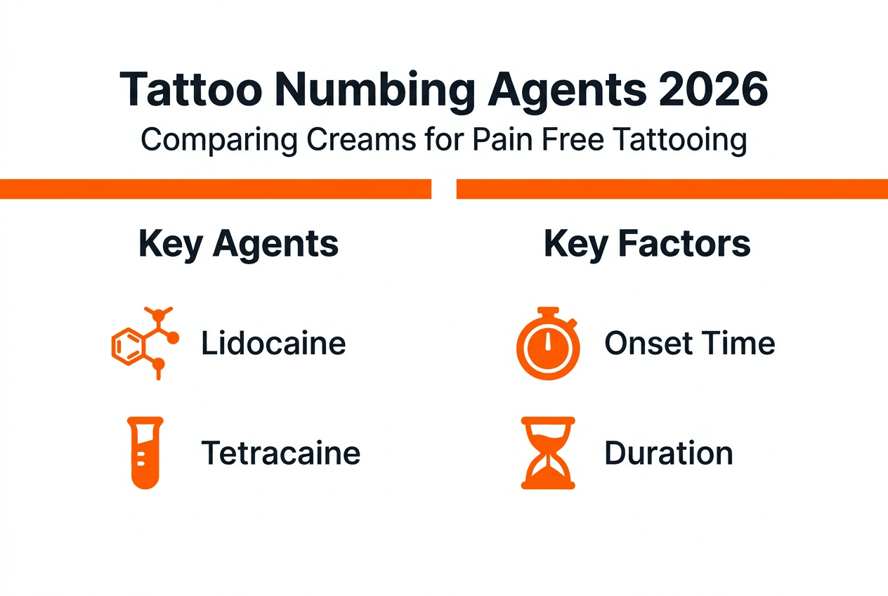 Infographic compares tattoo numbing agents