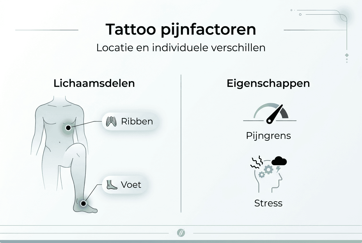 Infographic: Hoe pijnlijk is een tatoeage? Locatie en persoonlijke factoren maken het verschil
