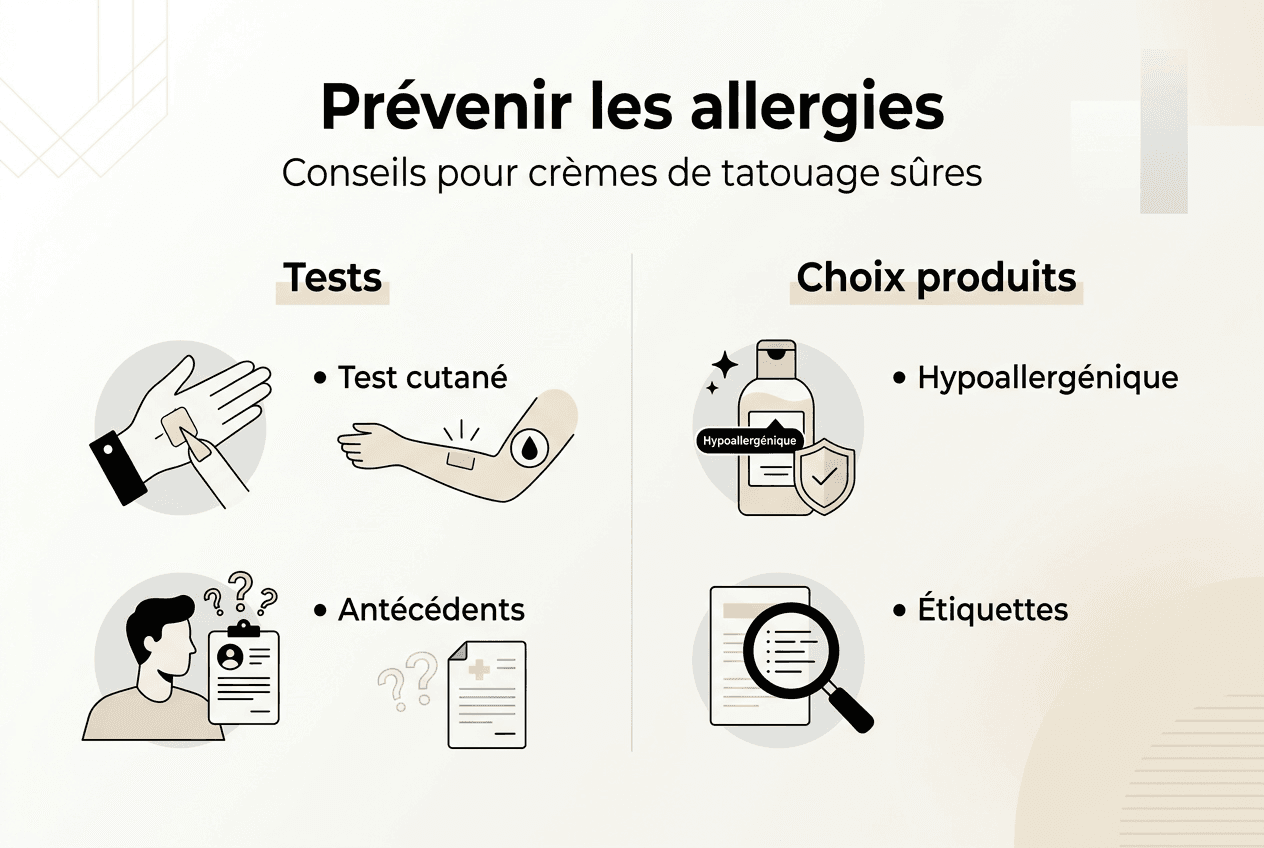 Infographie : comment éviter les réactions allergiques lors d’un tatouage