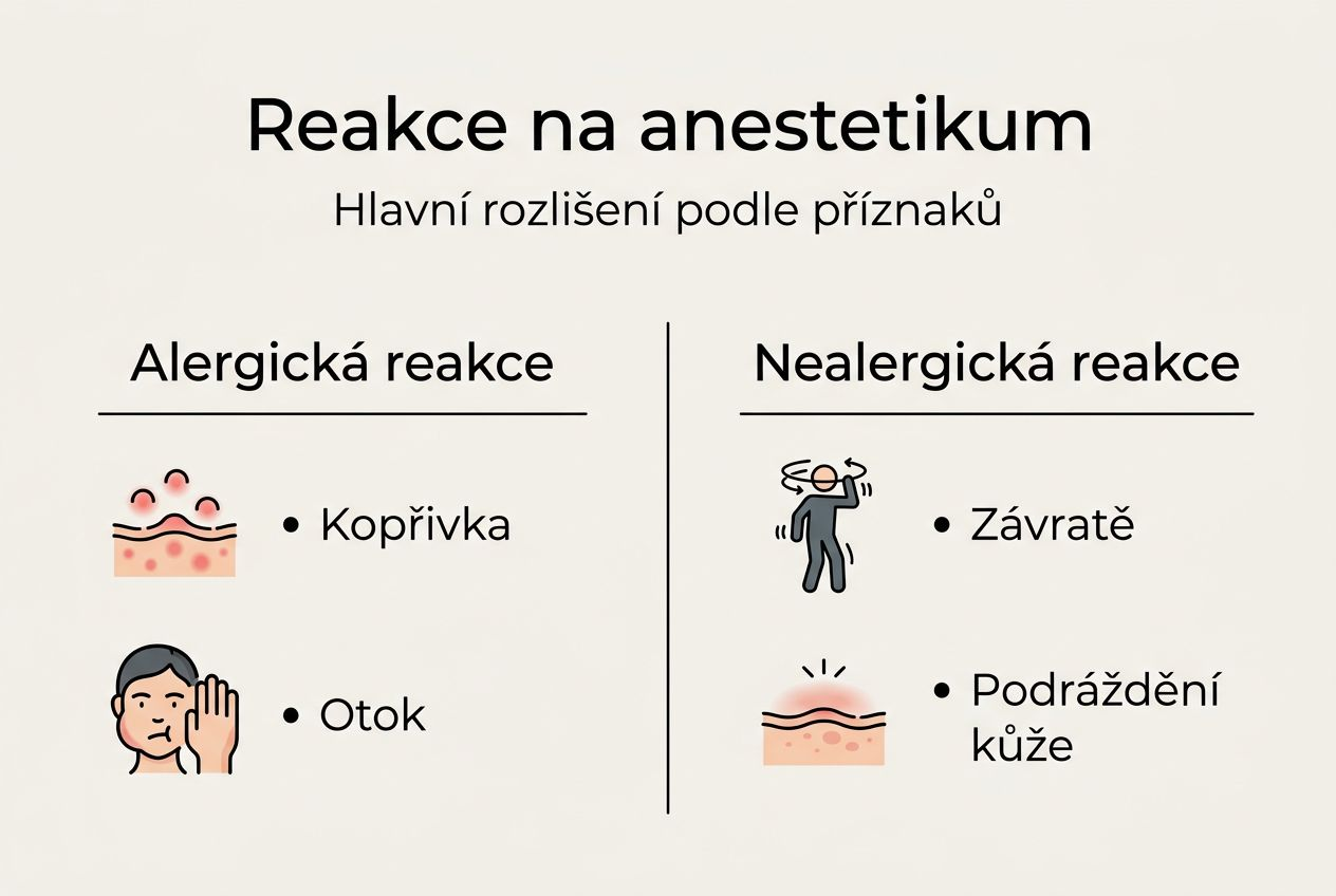 Infografika: Jak poznat rozdíl mezi alergickou a nealergickou reakcí