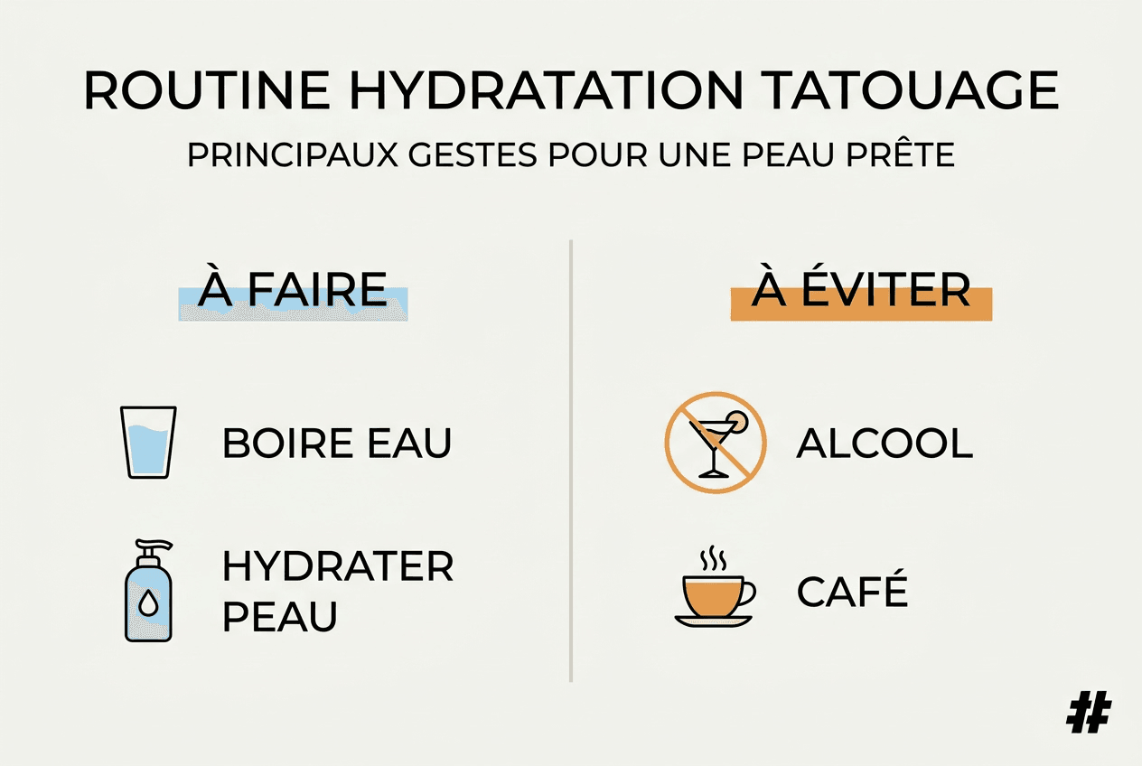 Conseils pour bien s’hydrater avant de se faire tatouer : ce qu’il faut savoir