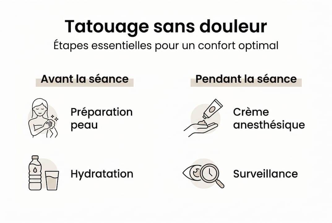 Infographie : les étapes clés pour un tatouage tout en douceur