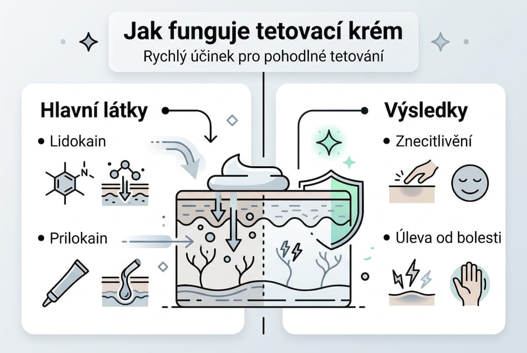 Přehled, jak tetovací krém působí