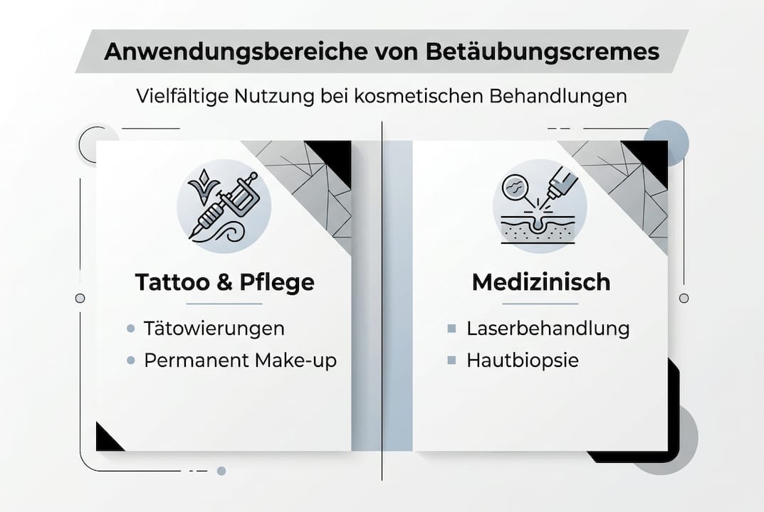 Übersicht: Wo Betäubungscremes sinnvoll eingesetzt werden