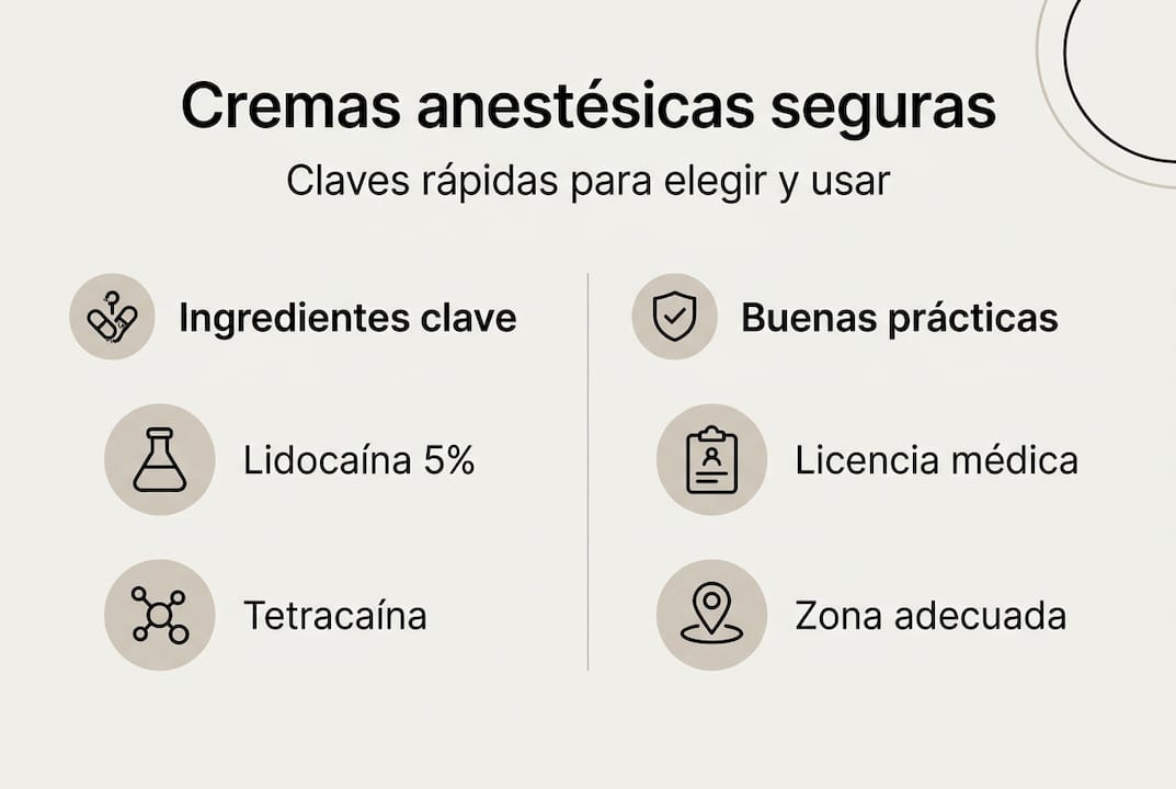 Infografía: todo lo que debes saber para elegir cremas anestésicas seguras