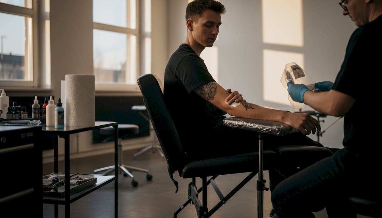 Vor dem Tattoo-Termin eine betäubende Creme auftragen