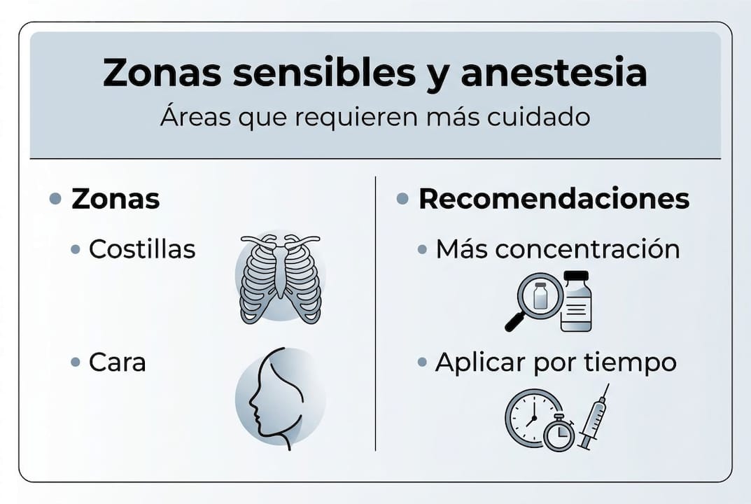 Guía visual: áreas delicadas y consejos prácticos