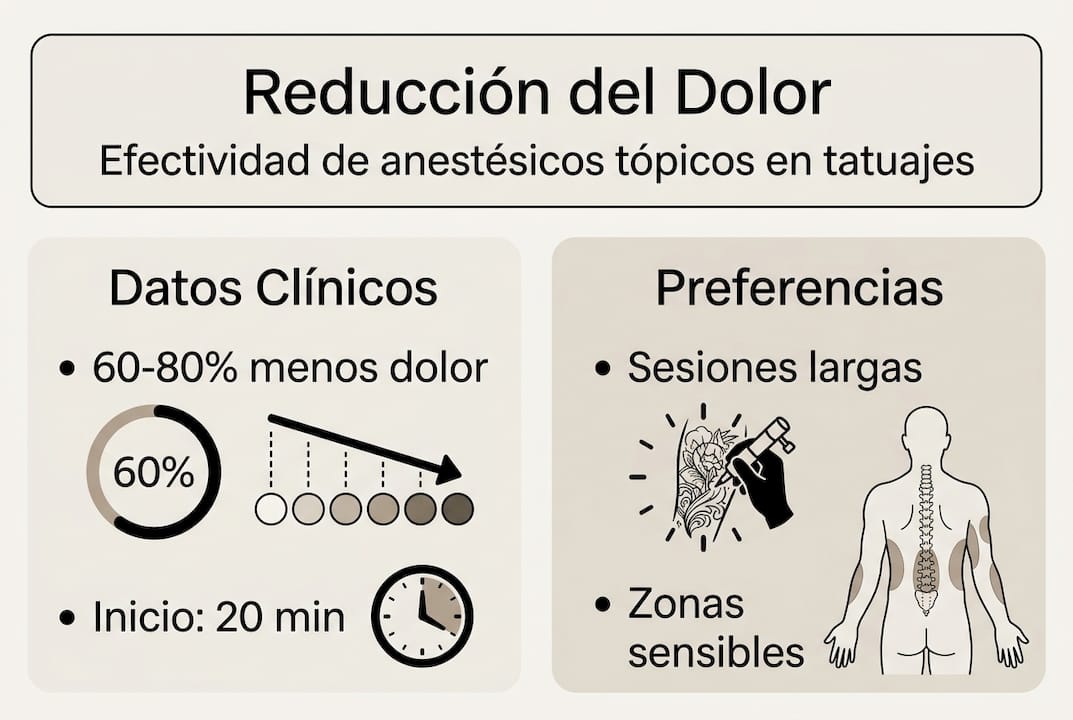 Guía visual sobre cómo aliviar el dolor al hacerse un tatuaje con ayuda de anestesia