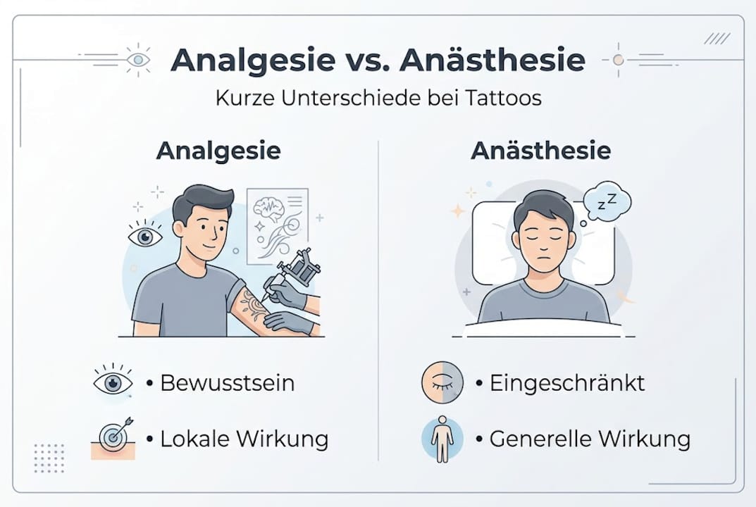 Übersicht: Schmerzbehandlung und Betäubung beim Tätowieren