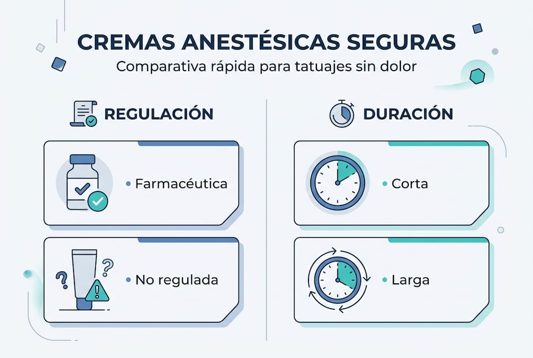 Guía visual sobre el uso seguro de cremas anestésicas