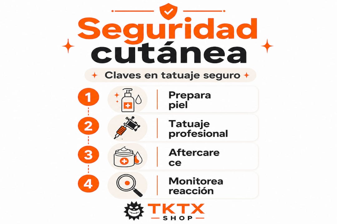 Guía visual para cuidar la piel: pasos clave de seguridad