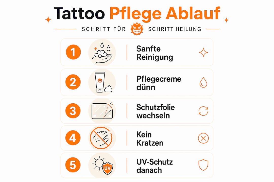 So pflegst du dein Tattoo: Fünf einfache Schritte für optimale Heilung