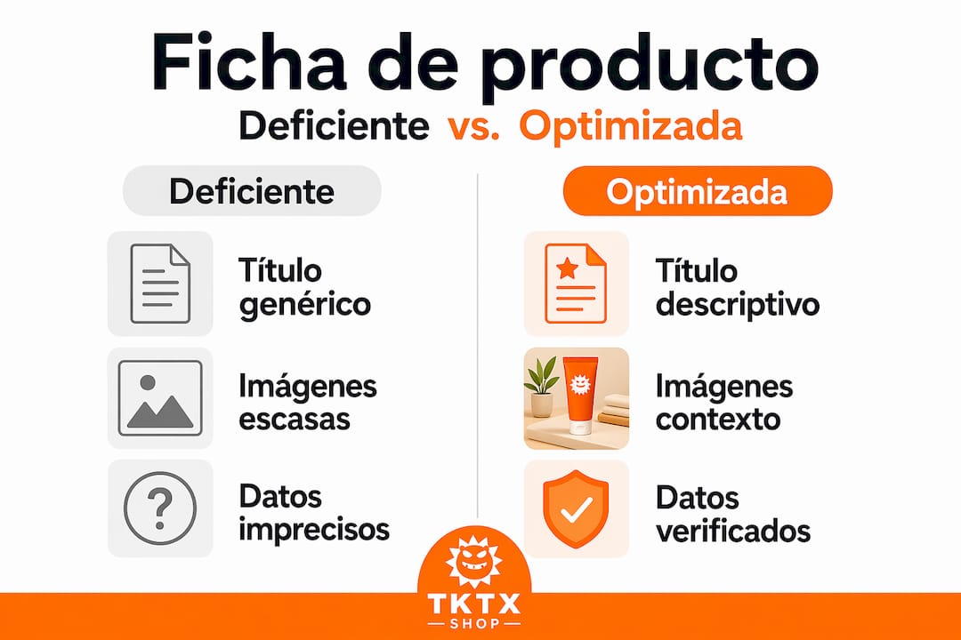 Infografía: Diferencias clave entre una buena y una mala descripción de producto