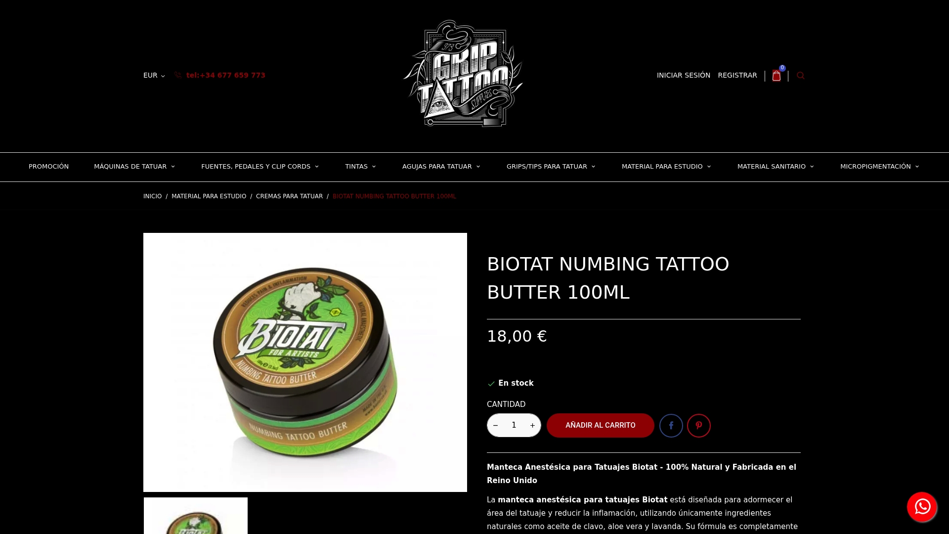 https://griptattoo.es/cremas-para-tatuar/4154-cremas-para-tatuar-biotat-numbing-tattoo-butter-100ml.html