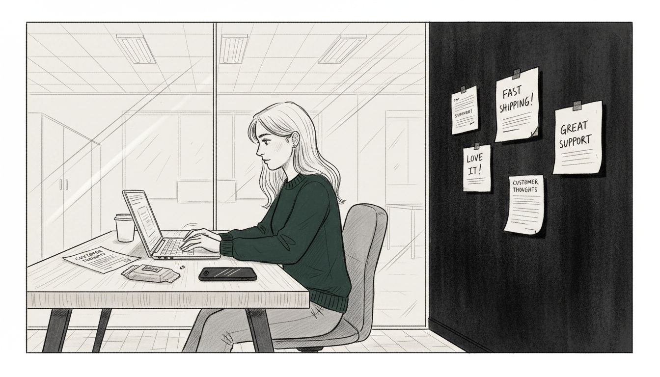 Shopify manager collects customer feedback