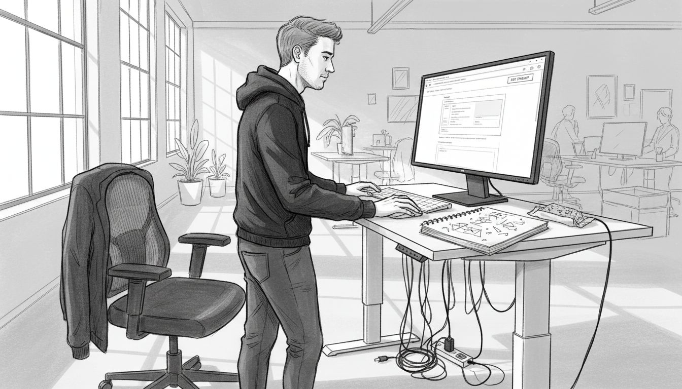Web developer editing Shopify store workspace