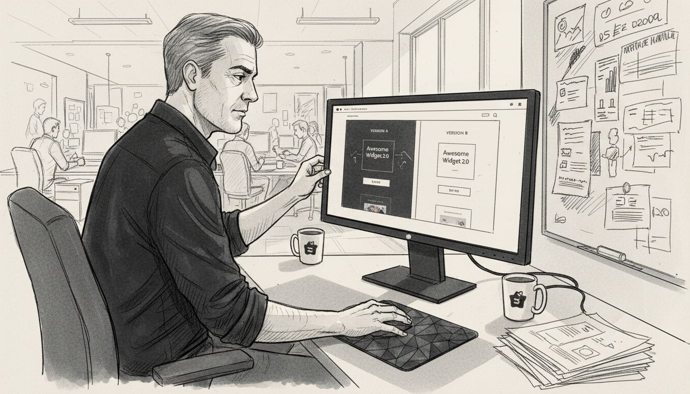 Specialist configures AI-powered A/B tests