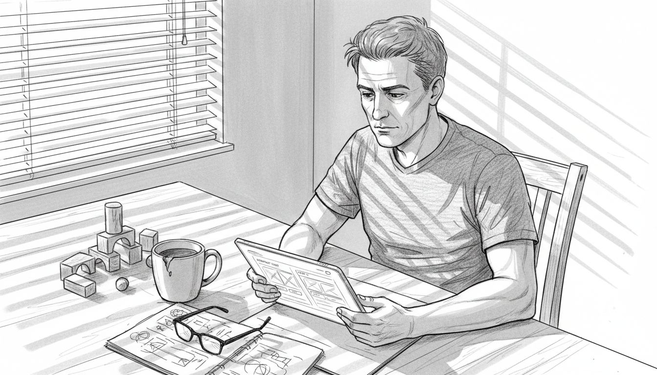 Designer comparing product page variations