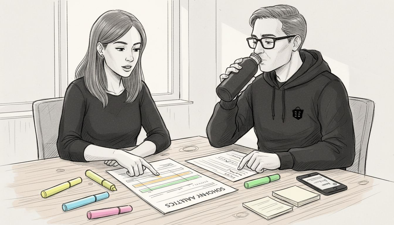 Team discussing Shopify A/B test performance results