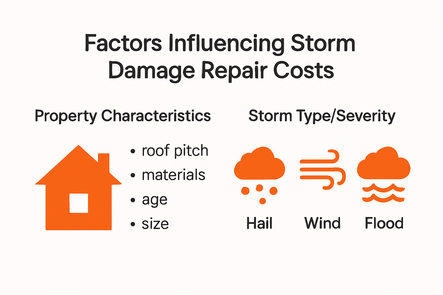 Storm Damage Repair Costs: What to Expect in 2025 3 Factors influencing storm damage repair costs
