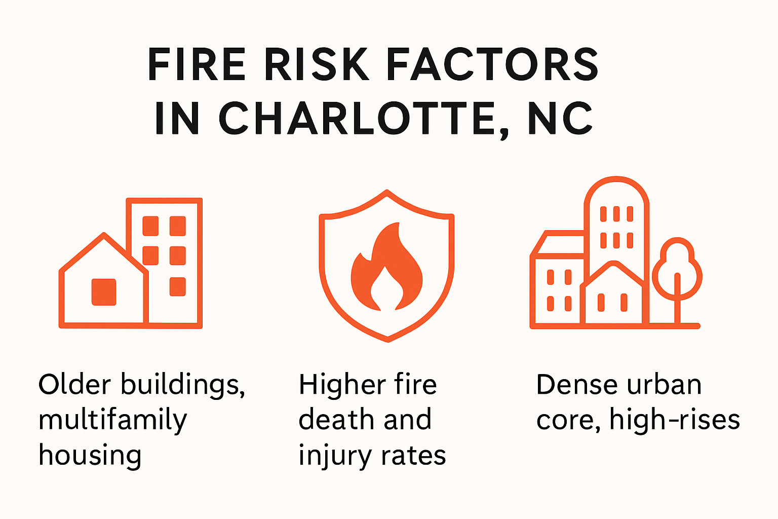 Fire Prevention Business Guide for Charlotte, NC Property Owners 2025 2 Infographic showing local fire risks and statistics in Charlotte, NC