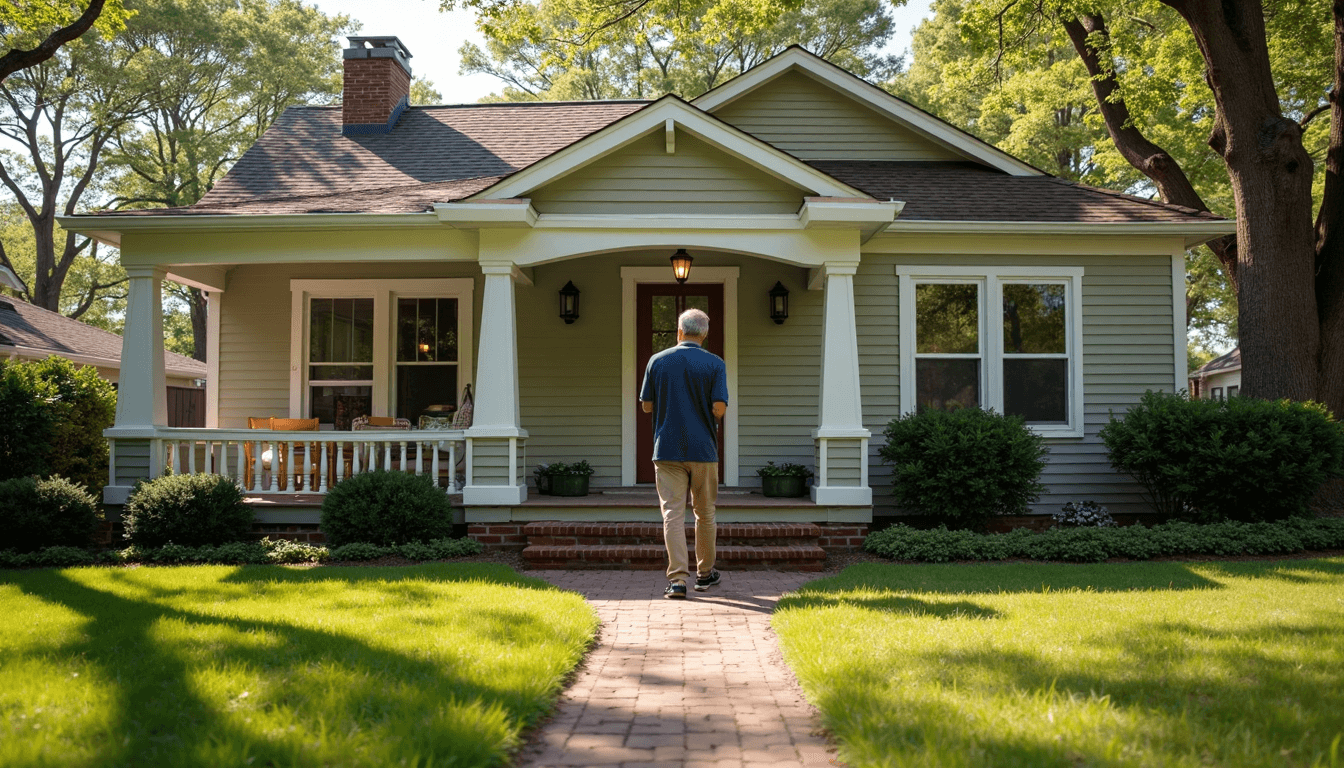 Property Damage Assessment in Charlotte: 2025 Guide for Owners 1 Charlotte craftsman home with visible storm damage and homeowner