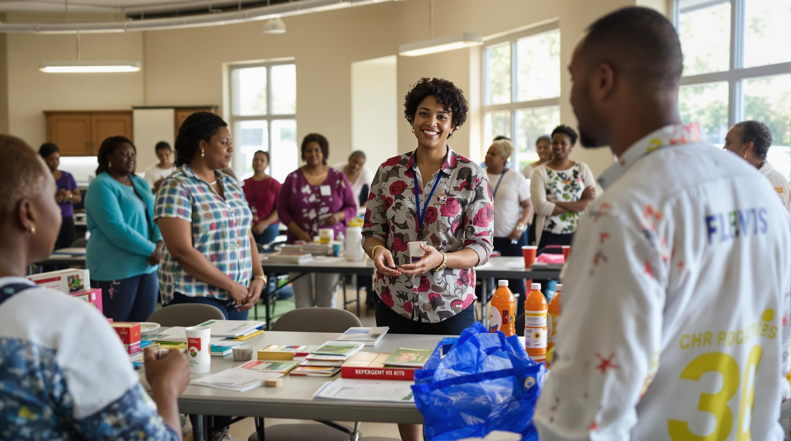 Charlotte residents at community workshop learning about disaster preparedness
