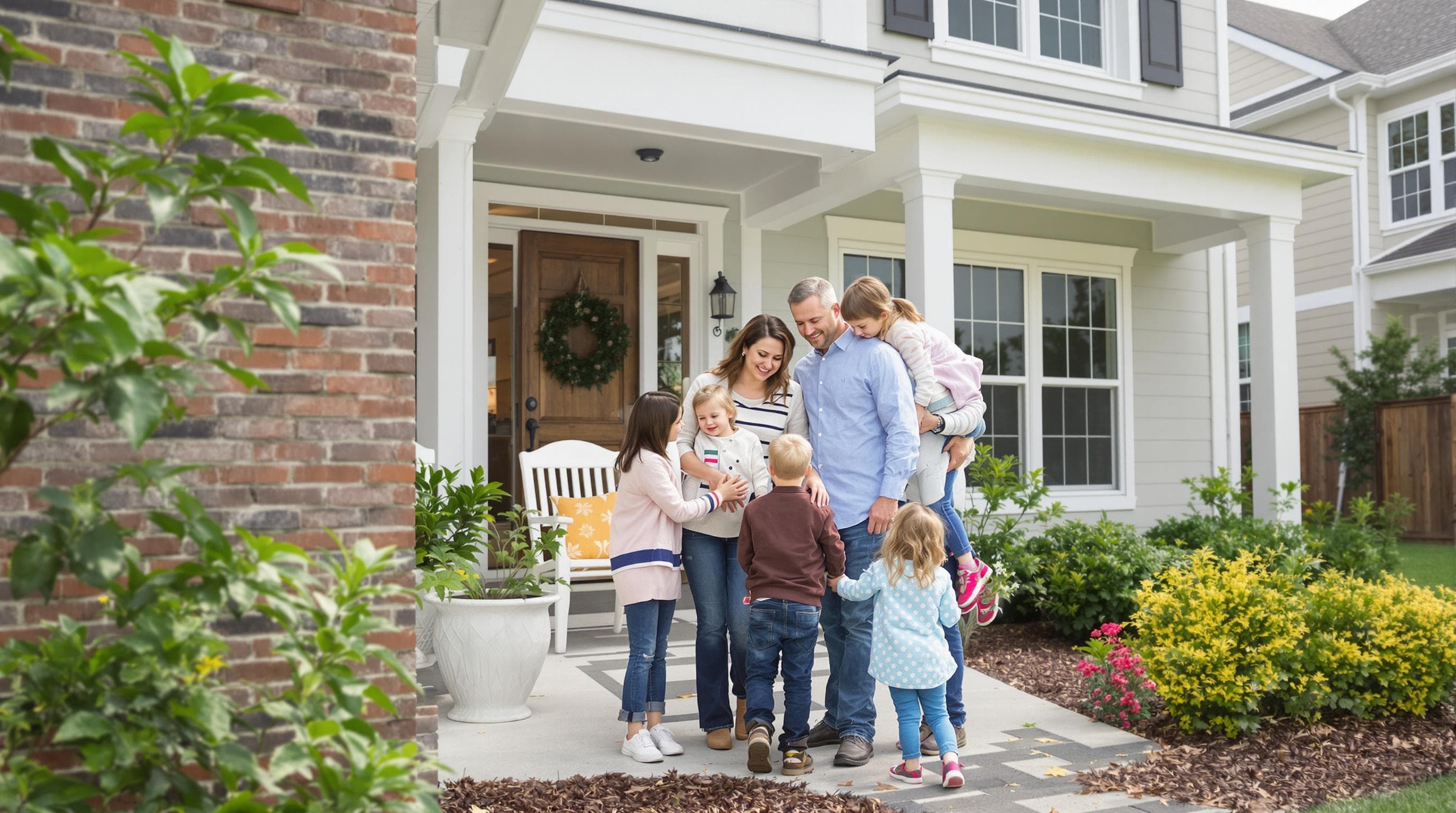 Fire Prevention Strategies for Charlotte NC Property Owners 2025 1 Family outside Charlotte home with visible fire safety features