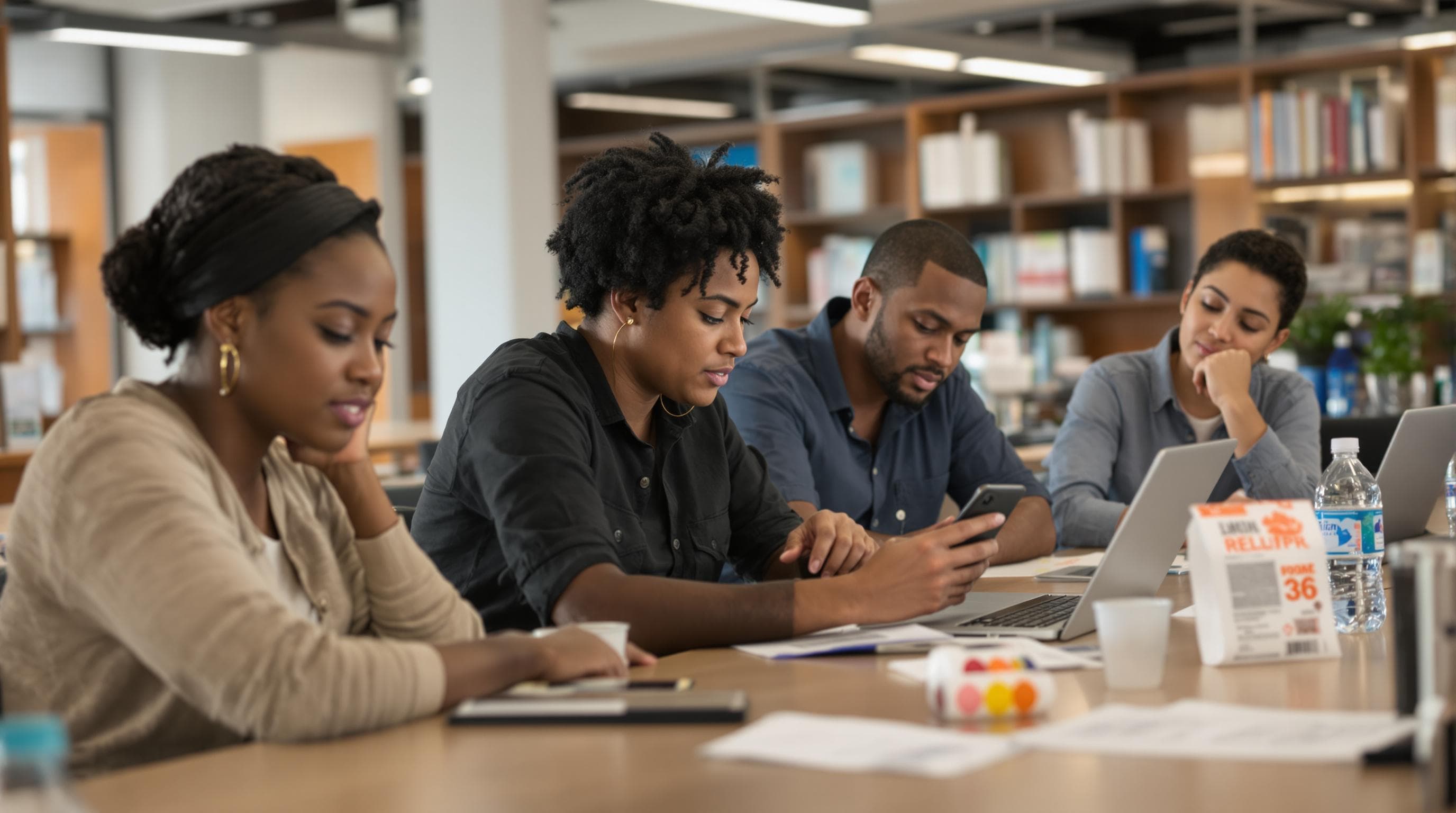 People searching online for disaster support networks in library