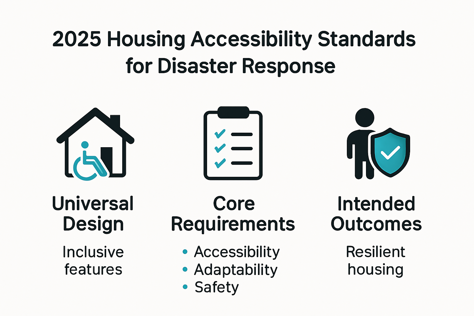 Key features of 2025 housing accessibility standards for disaster response