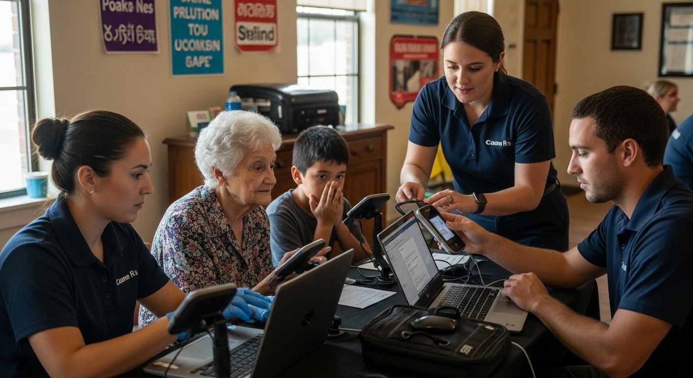 evacuee verification biometric technology