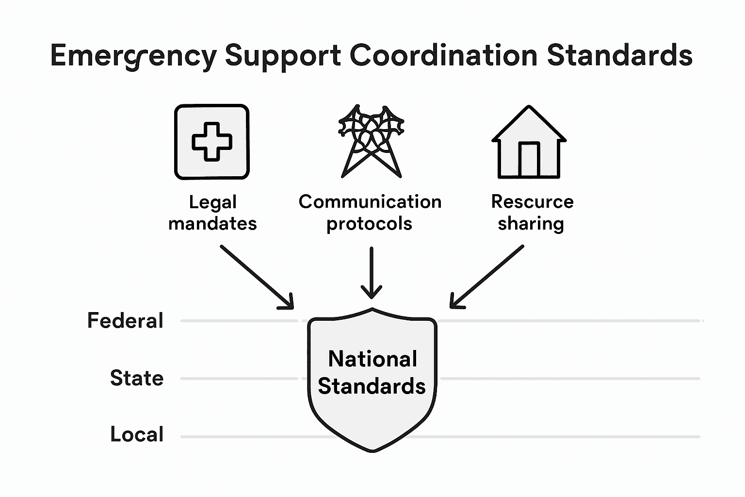 Infographic on emergency coordination standards