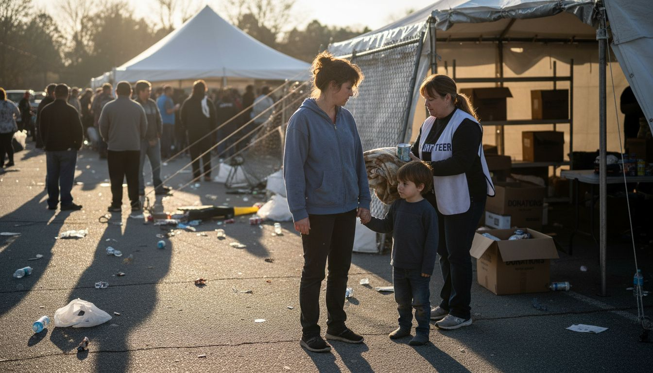 Family gets aid from volunteer