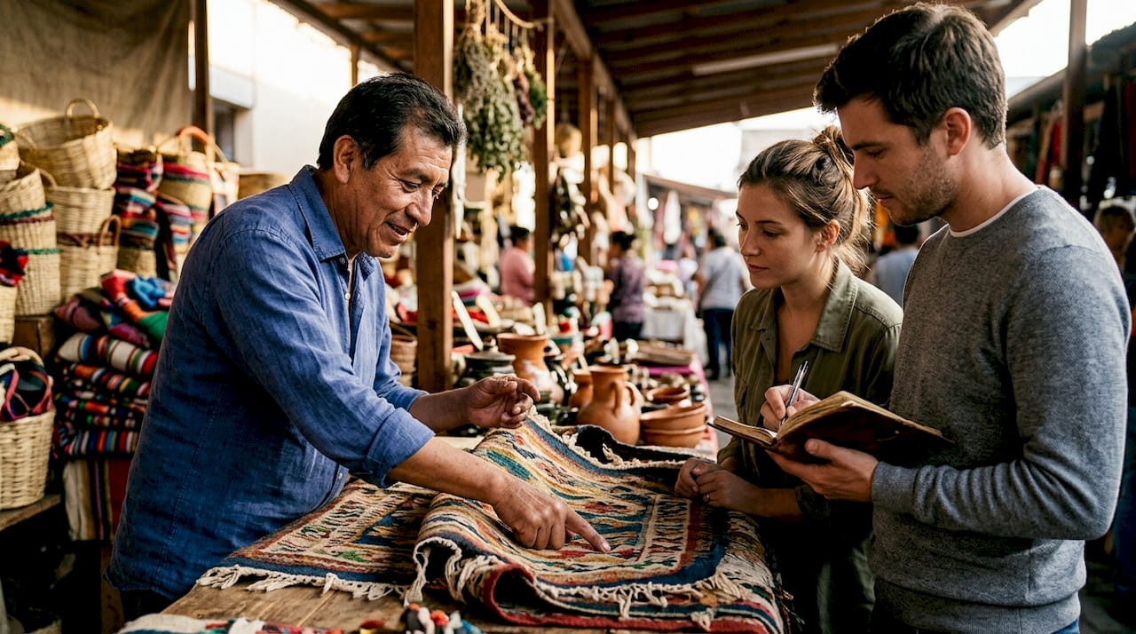Local host sharing cultural insights with travelers