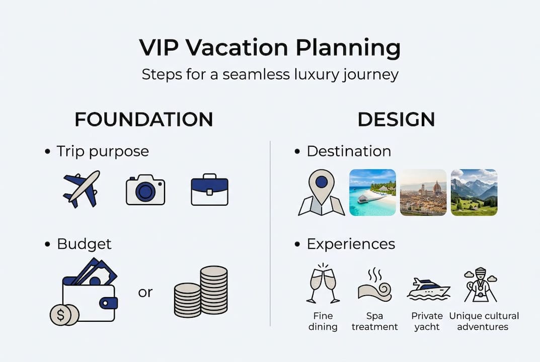 Infographic guide to luxury trip planning