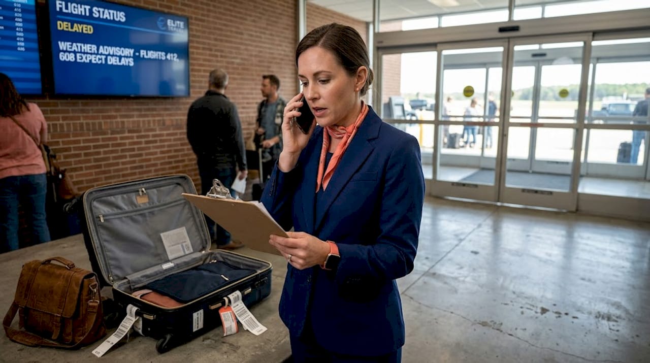 Local travel expert managing travel disruptions