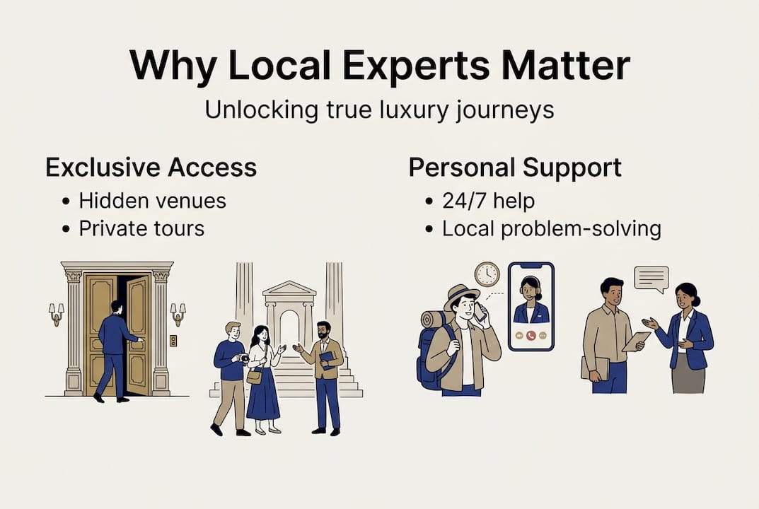 Infographic on local travel partner advantages
