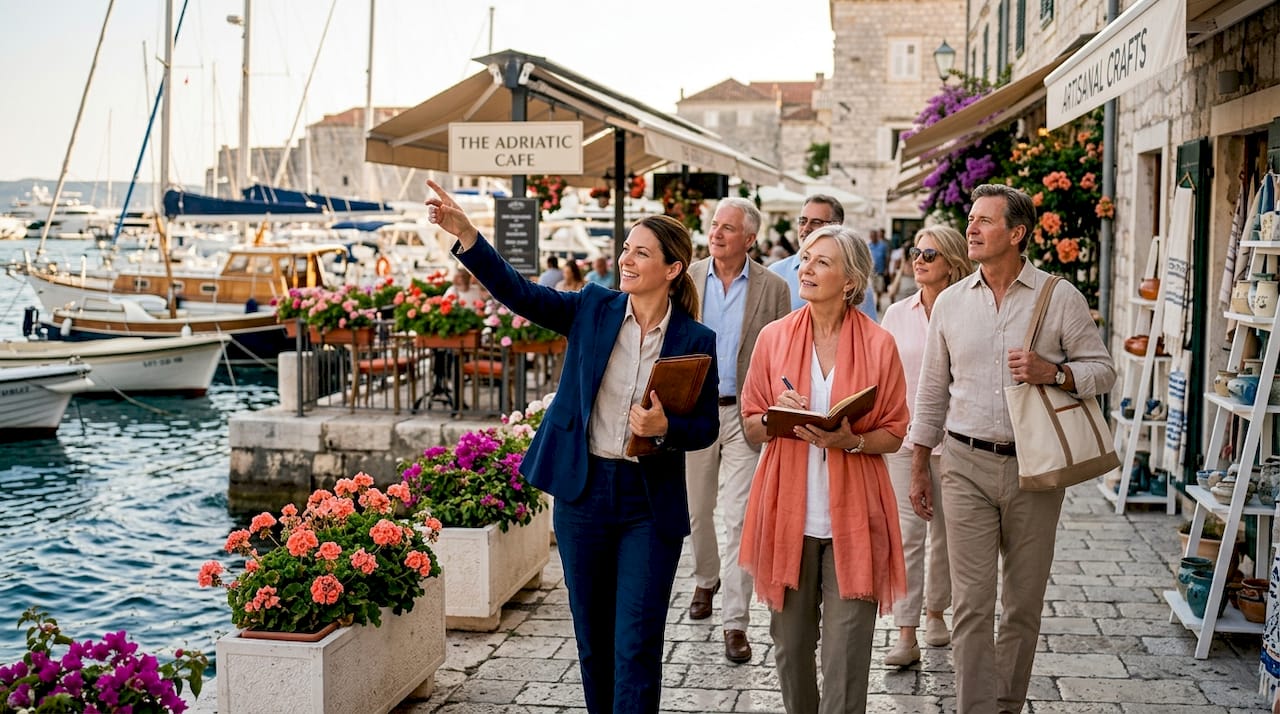 Private guide showing cruise guests local sights