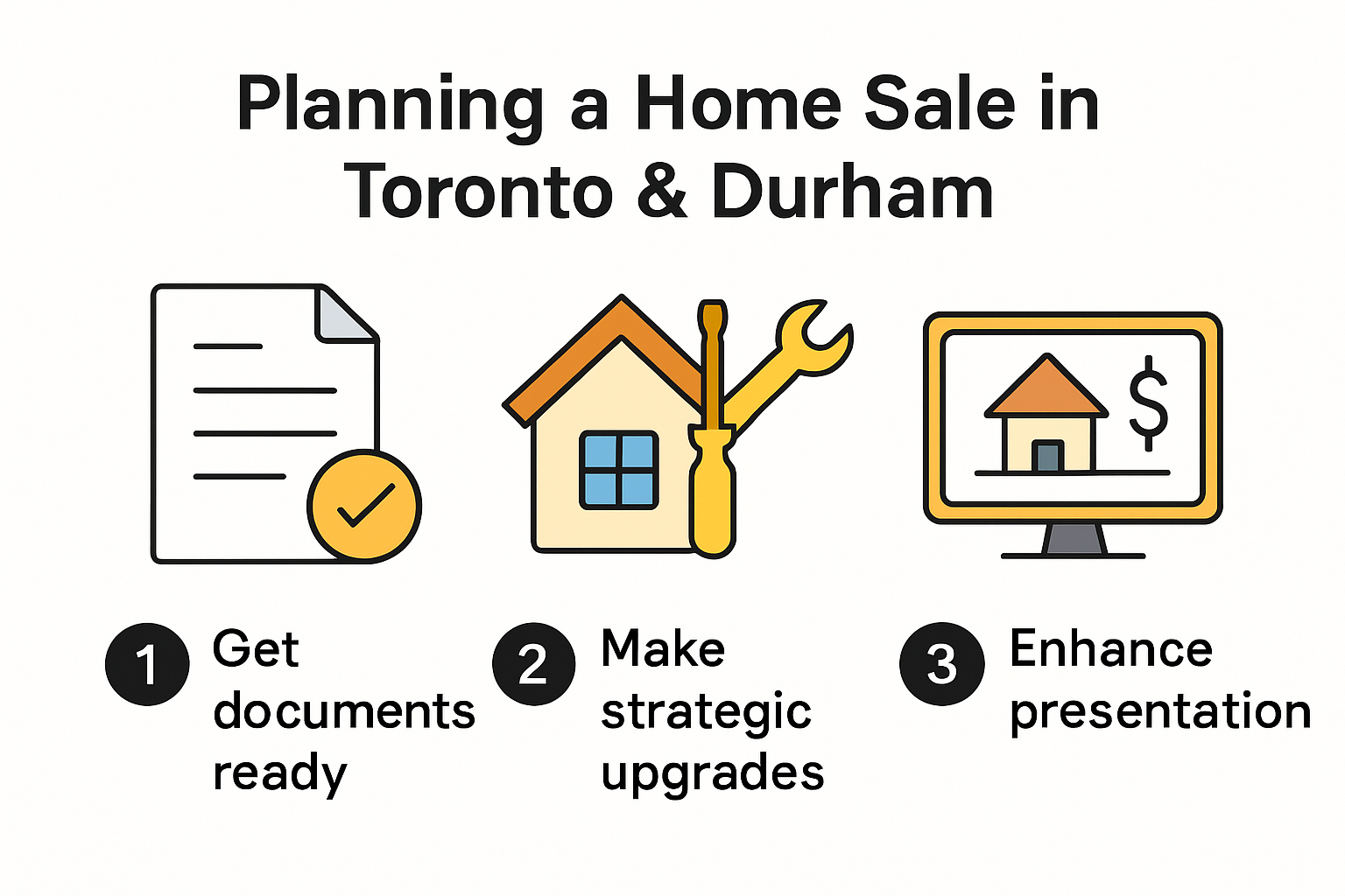 Infographic: steps to plan home sale process