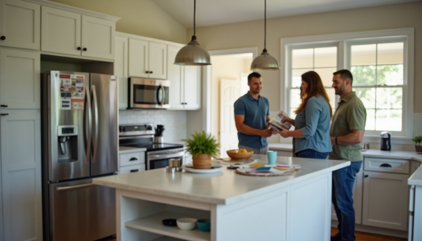 Durham family kitchen renovation with home improvements magnet