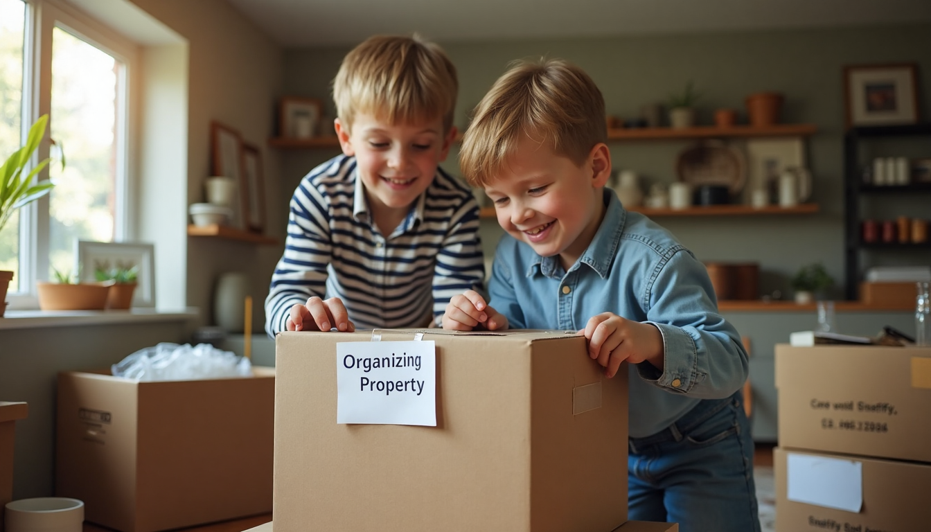 Siblings organize belongings in inherited Durham house