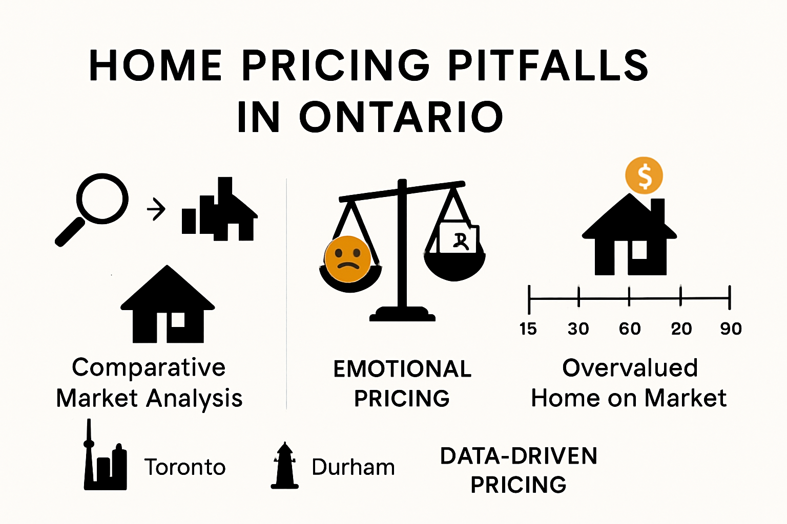Infographic on Ontario home pricing pitfalls and market impact