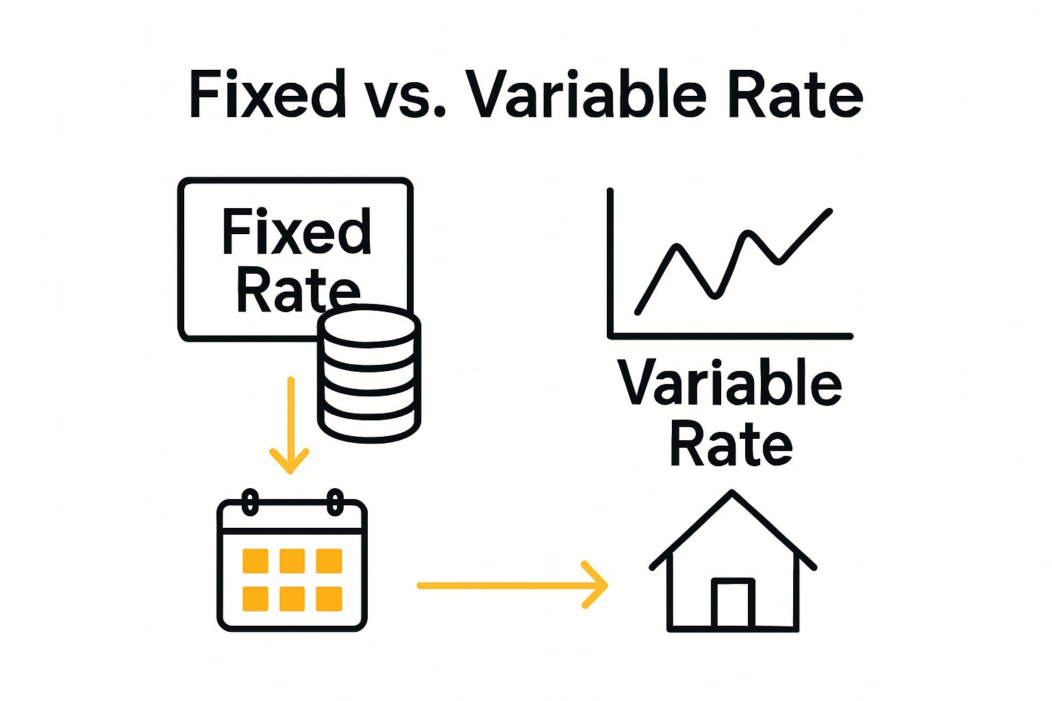 Fixed rate vs variable mortgage comparison for homebuyers