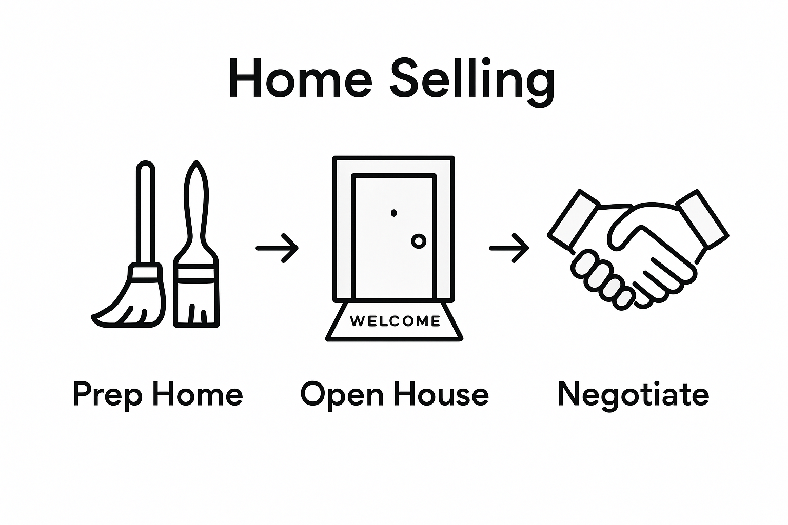 Infographic: open house process steps
