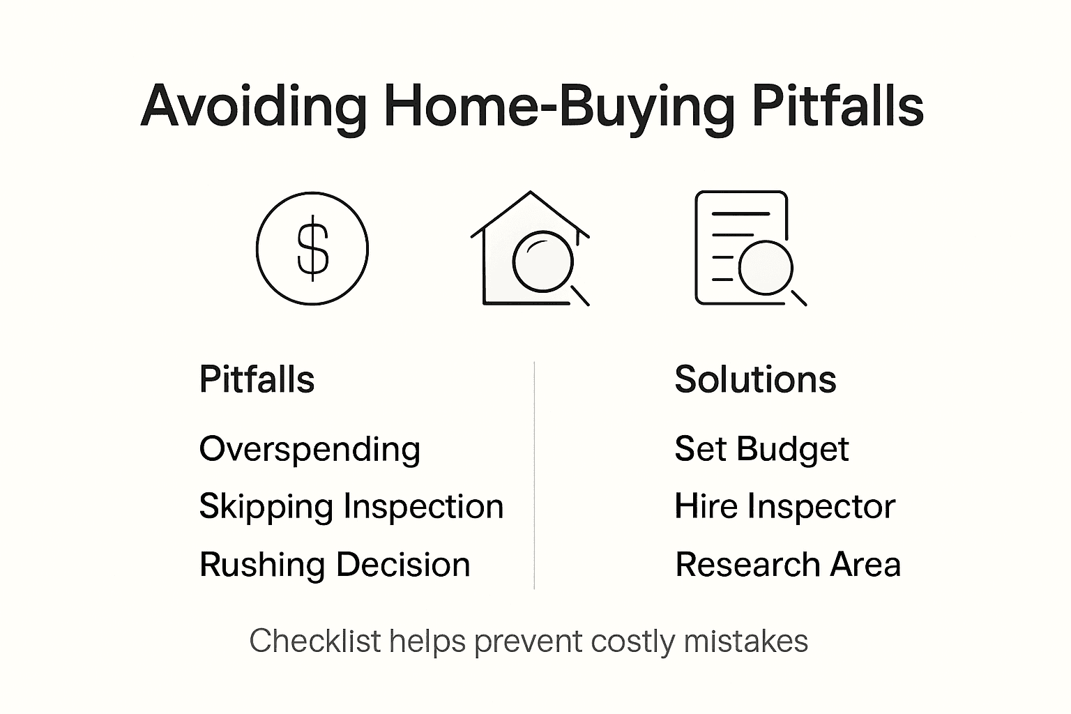 Infographic on common Oshawa home-buying pitfalls