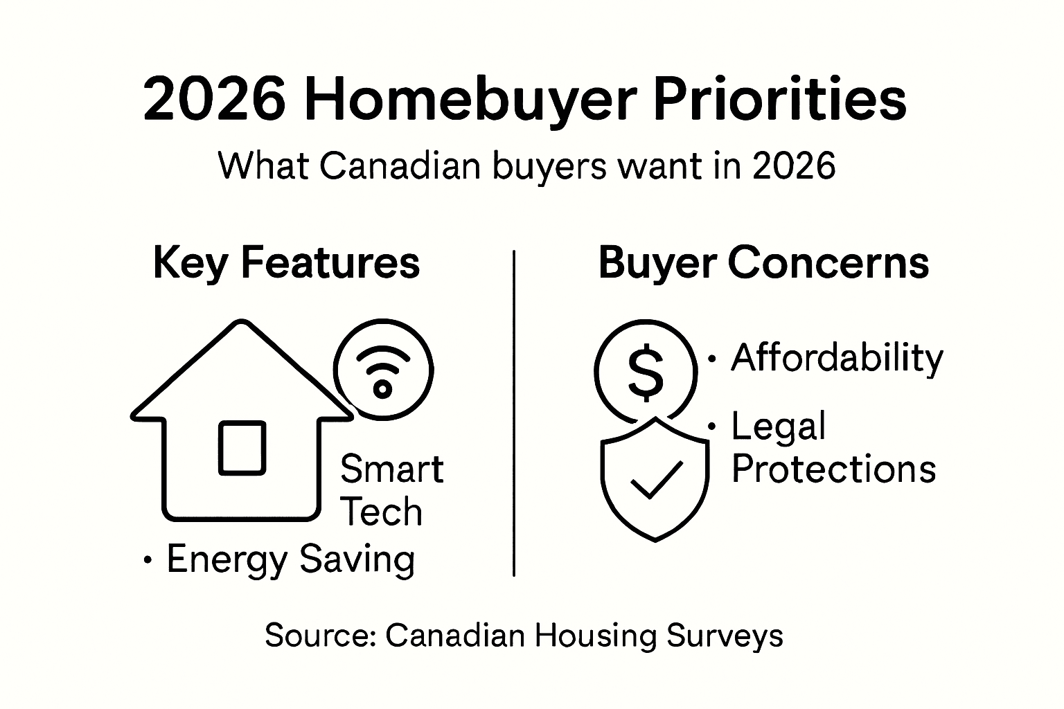Infographic of 2026 Canadian homebuyer trends