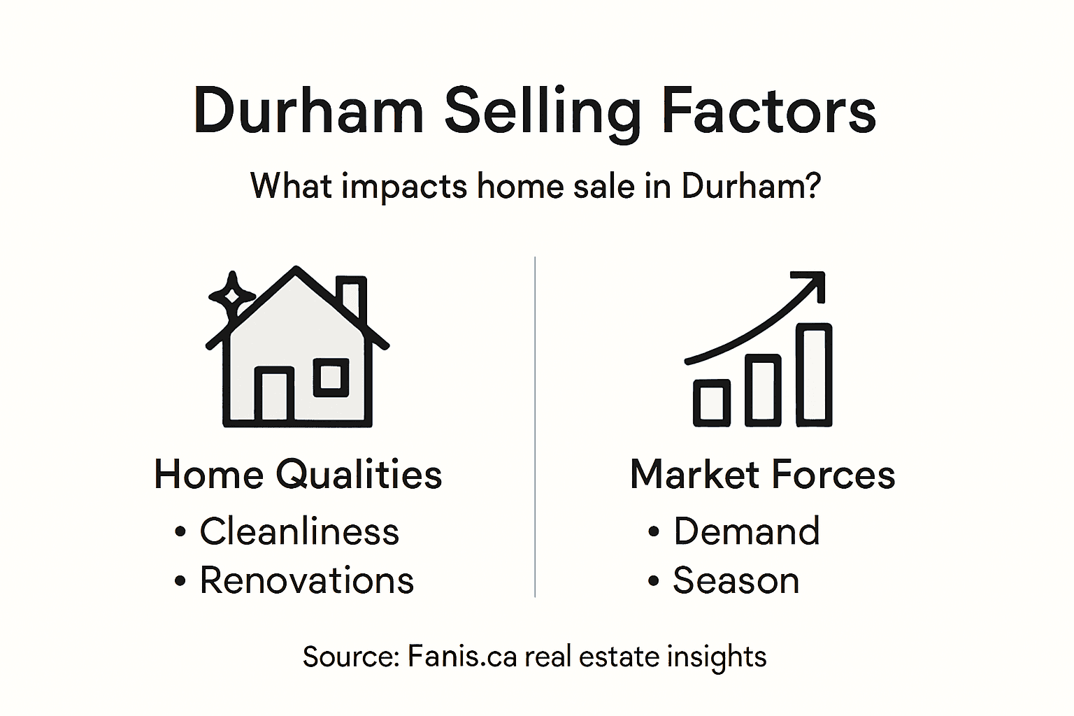 Infographic about Durham home sale factors
