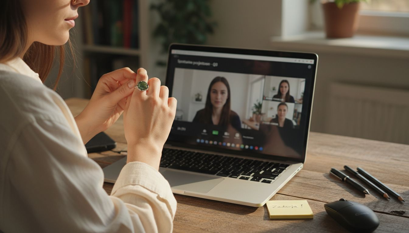 Biżuteria z naturalnego kamienia w minimalistycznym stylu – idealna do domowego biura