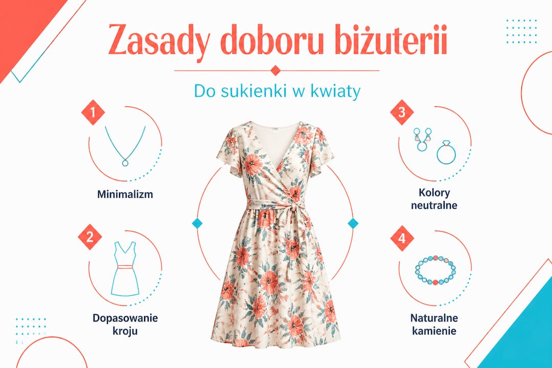 Jak dobrać biżuterię do sukienki – praktyczna infografika