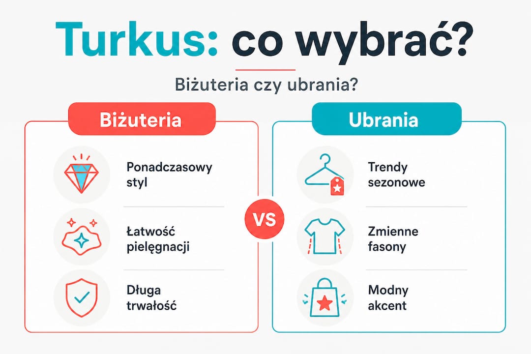 Zobacz zestawienie turkusu – jak prezentuje się ten kolor w biżuterii, a jak w modzie?